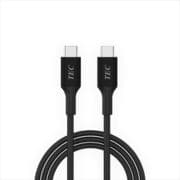 PD100W対応 USB2.0 高耐久 Type-C to Cケーブル 1.2m 黒 TUSBC20-BK1.2M