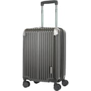 スーツケース ハードキャリー ファスナータイプ 拡張機能付き 旅行目安日数:3~4泊 38L/拡張時44L TSAロック搭載 機内持ち込み可能 預け入れ無料 ペットボトルホルダー付き TE-0891-48 ブラック.H