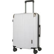 スーツケース ハードキャリー ファスナータイプ 拡張機能付き 旅行目安日数:5~6泊 60L/拡張時69L TSAロック搭載 預け入れ無料 ペットボトルホルダー付き TE-0891-57 ホワイト.H