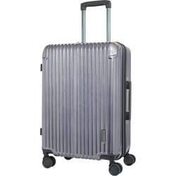 スーツケース ハードキャリー ファスナータイプ 拡張機能付き 旅行目安日数：5～6泊 60L/拡張時69L TSAロック搭載 預け入れ無料 ペットボトルホルダー付き TE-0891-57 ネイビー.H