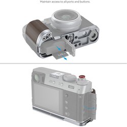 FUJIFILM X100Ⅵ シルバー テレコン、SmallRigグリップ付 FUJIFILM X100VIにグリップを付けてみた話｜KuroBox