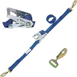 シライ ベルトラッシング（ラチェットバックル式） ベルタイト（R） エコマーク認証品 端末金具付き スナップフックツイスト付
