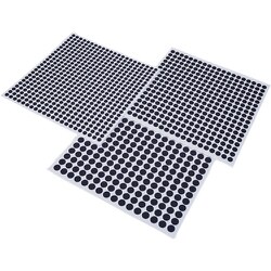 EXSEAL 難燃すべり止めシート 抜きタイプ φ10×高さ1.0mm 360個付