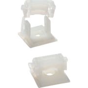 TY-Rap 結束バンド用ラチェットクランプベース(ねじ/接着剤固定タイプ) ラチェットクランプベース標準(ナチュラル色)(大袋)タイ幅最大15mm1000個入り