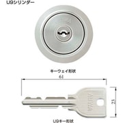 MIWA U9シリンダー LA・DA用 扉厚33~41mm仕上ST