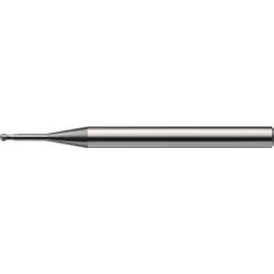 ユニオンツール UTWコート2枚刃φ3シャンク全長38mmロングネックボールエンドミルVCWLB ボール半径R0.25×有効長3×刃長0.4×首径0.48