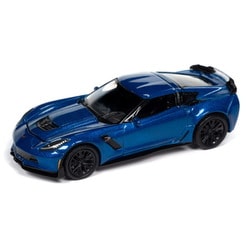 AWSP165B 1/64 2019 シェビー コルベット Z06 エルクハートレイク ブルー [ダイキャストミニカー]
