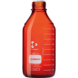 017590-1000A [SIBATA プロテクトプラスコートねじ口びん 茶かっ色 びんのみ 1000mL 10入]