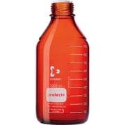 017590-1000A [SIBATA プロテクトプラスコートねじ口びん 茶かっ色 びんのみ 1000mL 10入]