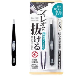 驚きの毛抜き 先丸 ブラック GT-234