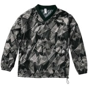 32688-490-L [クロダルマ 防風ストレッチピステ（Vネック） メイサイブラック L]
