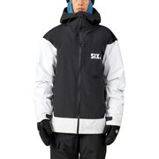 SIX CRUST JACKET M4WN988 BLACK COLORBLOCK Mサイズ [スノージャケット メンズ]