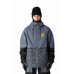FOUNDATION INSULATED JACKET M2W119 KEITH HARING DENIM COLORBLOCK Mサイズ [スノージャケット メンズ]