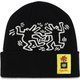 キースへリングビーニー ニットキャップ ビーニー KEITH HARING BLACK M4WNBNE173