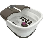 加熱式折りたたみフットバス ふっと一息 足湯 バブル 水だけ簡単 リモコン付 OMC-FTHA001