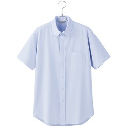 AZ634160-020-S [ピエ メンズ半袖ボタンダウンシャツ AZ634160 サックス S]