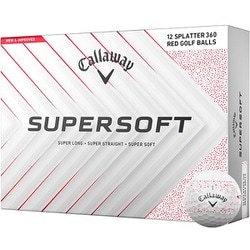 ボール CG SUPERSFT RED SPLATTER 2025年モデル [ゴルフボール 1ダース 12球入り]