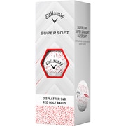 ボール CG SUPERSFT RED SPLATTER 2025年モデル [ゴルフボール 1スリーブ 3球入り]