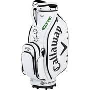 キャディバッグ メンズ TOUR 9.5型(47インチ対応) 4.9kg 口枠:5分割 ホワイト/ブラック
