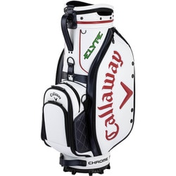 キャディバッグ メンズ TOUR 9.5型（47インチ対応） 4.9kg 口枠：5分割 ホワイト/ネイビー/レッド