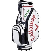 キャディバッグ メンズ TOUR 9.5型(47インチ対応) 4.9kg 口枠:5分割 ホワイト/ネイビー/レッド