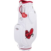 キャディバッグ レディス LOVE CALLAWAY 8.5型(46インチ対応) 2.9kg 口枠:5分割 ホワイト
