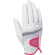 グローブ STYLE DUAL WMS WHT/PNK（ホワイト/ピンク） 両手用 18cm 2025年モデル [ゴルフグローブ レディス]