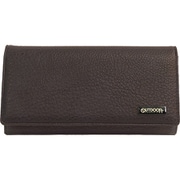 OUTDOOR PRODUCTS メタルプレート エイジング合皮 長財布 D.BROWN 22469100