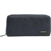 OUTDOOR PRODUCTS メタルプレートエイジング合皮 ラウンドジップ 長財布 NAVY 22469102