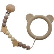holder×BEAR teether fikaオリジナルパッケージ付き ホルダー歯固めセット cream(クリーム) GIF-HKCR