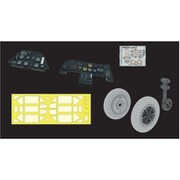 EDU644296 1/48 Bf109E-4 「ルックプラス」 計器盤 w/パーツセット （エデュアルド用） [プラモデル用パーツ]