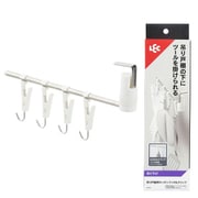 K00583 [吊り戸棚用 キッチンフック ＆ クリップ 吊り下げ取付 ホワイト 耐荷重600g]