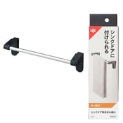 K00584 [シンクドア用 タオル掛け コンパクト ブラック 引っ掛け 取付け 耐荷重1kg]