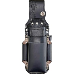 GK-2DBA-2 [ベストツール 工具差し 極匠 黒染め牛床革 板金鋏（2段）+つかみ箸差しII]