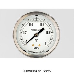 高島 グリセリン入圧力計（D枠埋込型・縁なし・中心ネジ・φ40）圧力レンジ0.0～0.25MPa 【1306025】 GR