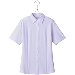HCB4000-082-7 [ピエ 半袖ブラウス HCB4000 パープル 7]