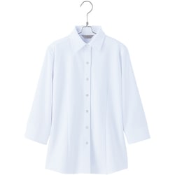 HCB4007-001-7 [ピエ 七分袖ブラウス HCB4007 ホワイト 7]