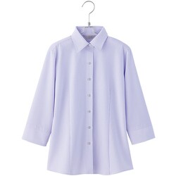 HCB4007-082-23 [ピエ 七分袖ブラウス HCB4007 パープル 23]