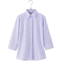 HCB4007-082-5 [ピエ 七分袖ブラウス HCB4007 パープル 5]