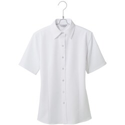 HCB4100-001-9 [ピエ 半袖ブラウス HCB4100 ホワイト 9]