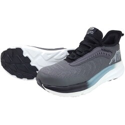 MG5770-BK-26.0 [喜多 安全スニーカー セーフティスニーカー 疲れにくい厚底クッション 制菌・消臭 ブラック 26.0cm]