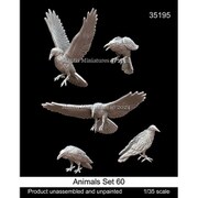 Man35195 1/35 動物セット60 カラス [組立式プラスチックモデル]