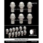 MAC55 1/35 アジア系ヘッドセット #1 [組立式プラスチックモデル]