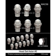 MAC56 1/35 アジア系ヘッドセット #2 [組立式プラスチックモデル]