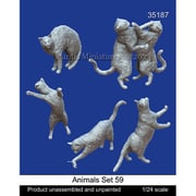 Man35187 1/24 動物セット59 ネコ [組立式プラスチックモデル]