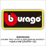 BUR38220G 1/43 BWT アルピーヌ F1チーム A524 2024 No.10 P.ガスリー ヘルメット付 クリアケース [ダイキャストミニカー]