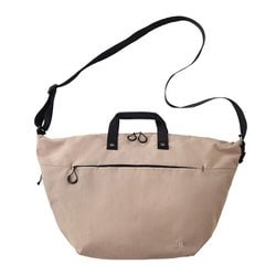 MLS938-BE [TROT ソフトショルダー L トラベル 旅行 散歩 2WAY ショルダーバッグ 13インチノートPC 対応 軽量 耐水 ベージュ]