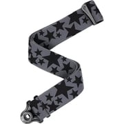 ギターストラップ ストラップロック構造搭載 Autolock Guitar Strap Skater Series Stars, Balck & Grey 50BAL14