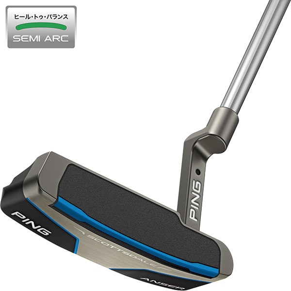スコッツデール ANSER（アンサー） パター セミアーク 35インチ PP58 ミッドサイズ（ブラック/ブルー） 2025年モデル