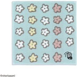 タオルハンカチ ホワイトタイガーとブラックタイガー ブラックタイガーくん ちょっと特別 25cm×25cm ブルー 42-0030080